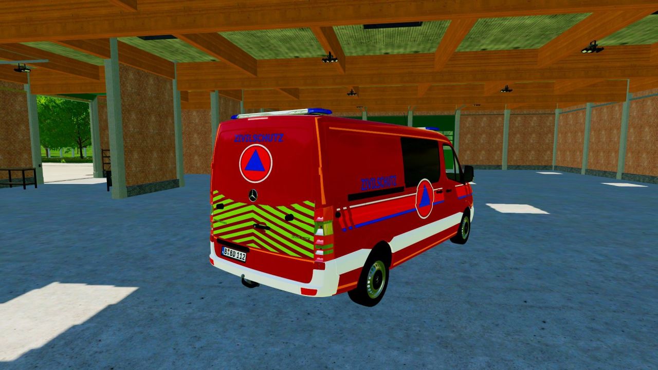 Скін Mercedes Benz CBRN Explorer для Farming Simulator 22
