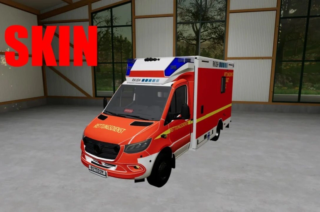 Скін Mercedes Benz GSF RKiSH для Farming Simulator 22