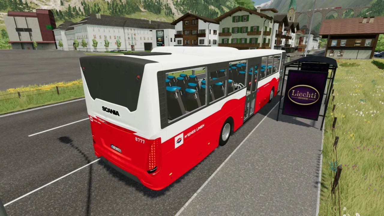 Skin Scania Interlink LD 2015 Wiener Linien for Farming Simulator 22
