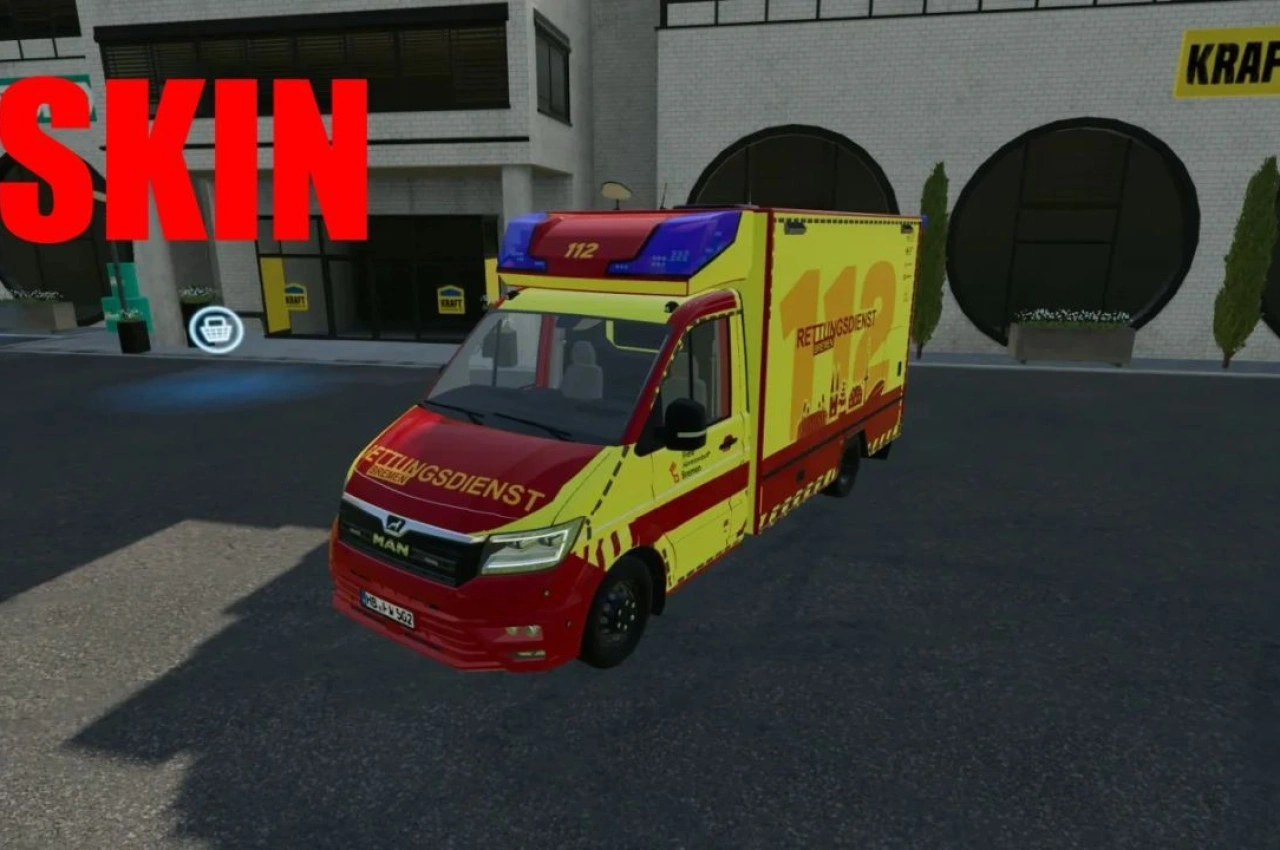 Скін MAN TGE та Volkswagen Fahrtec RTW для Farming Simulator 22