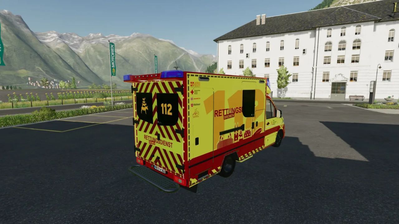Skin MAN TGE and Volkswagen Fahrtec RTW for Farming Simulator 22