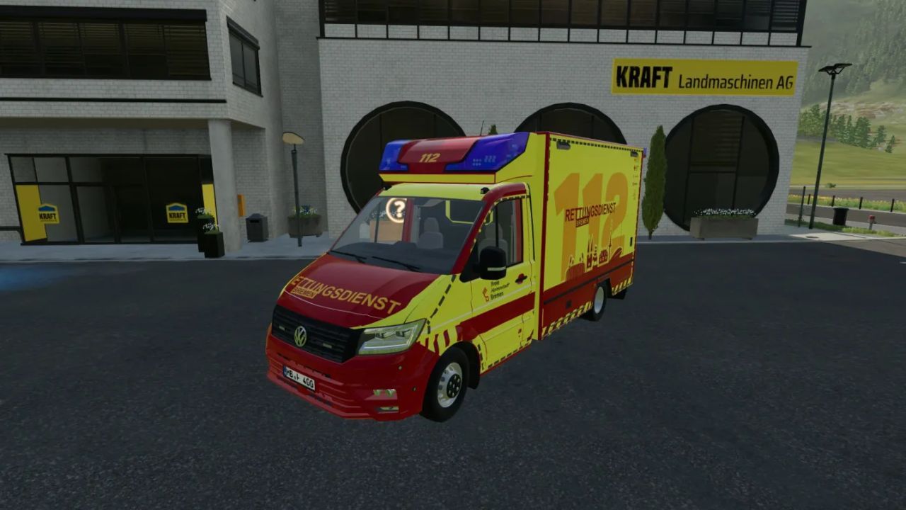 Skin MAN TGE and Volkswagen Fahrtec RTW for Farming Simulator 22