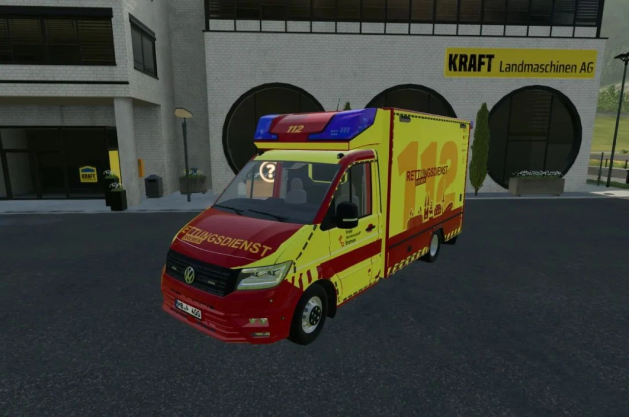 Скін MAN TGE та Volkswagen Fahrtec RTW для Farming Simulator 22