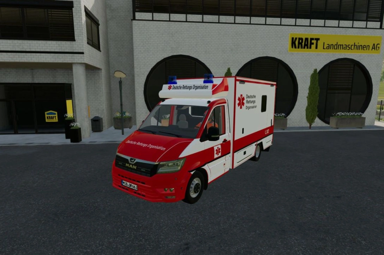 Пакет скінів німецької рятувальної організації Fahrtec для Farming Simulator 22