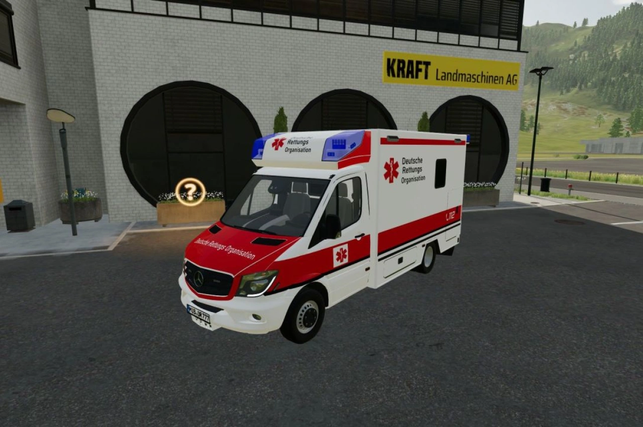 Пакет скінів німецької рятувальної організації Fahrtec для Farming Simulator 22