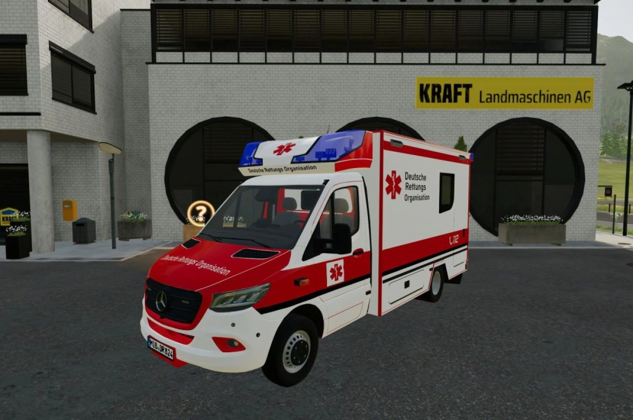 Пакет скінів німецької рятувальної організації Fahrtec для Farming Simulator 22