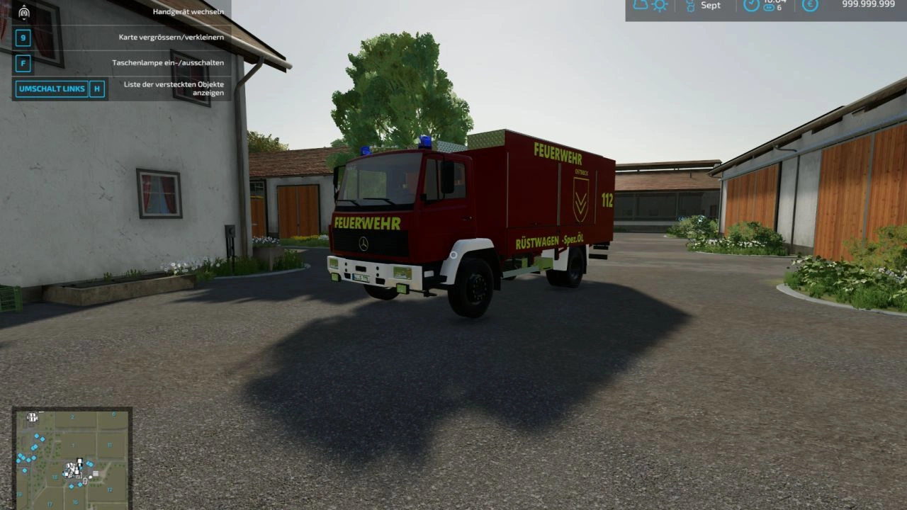 Рятувальний автомобіль Mercedes-Benz LK917F для Farming Simulator 22