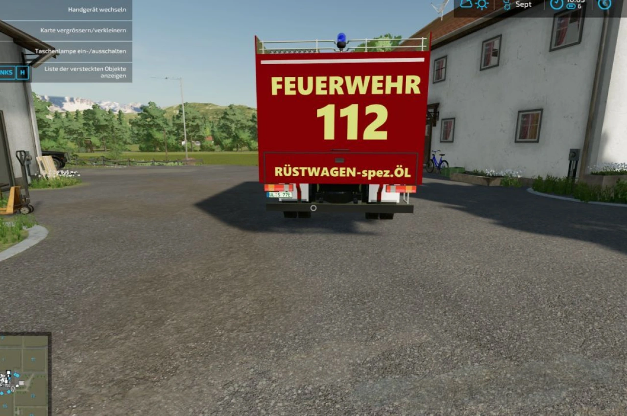 Рятувальний автомобіль Mercedes-Benz LK917F для Farming Simulator 22