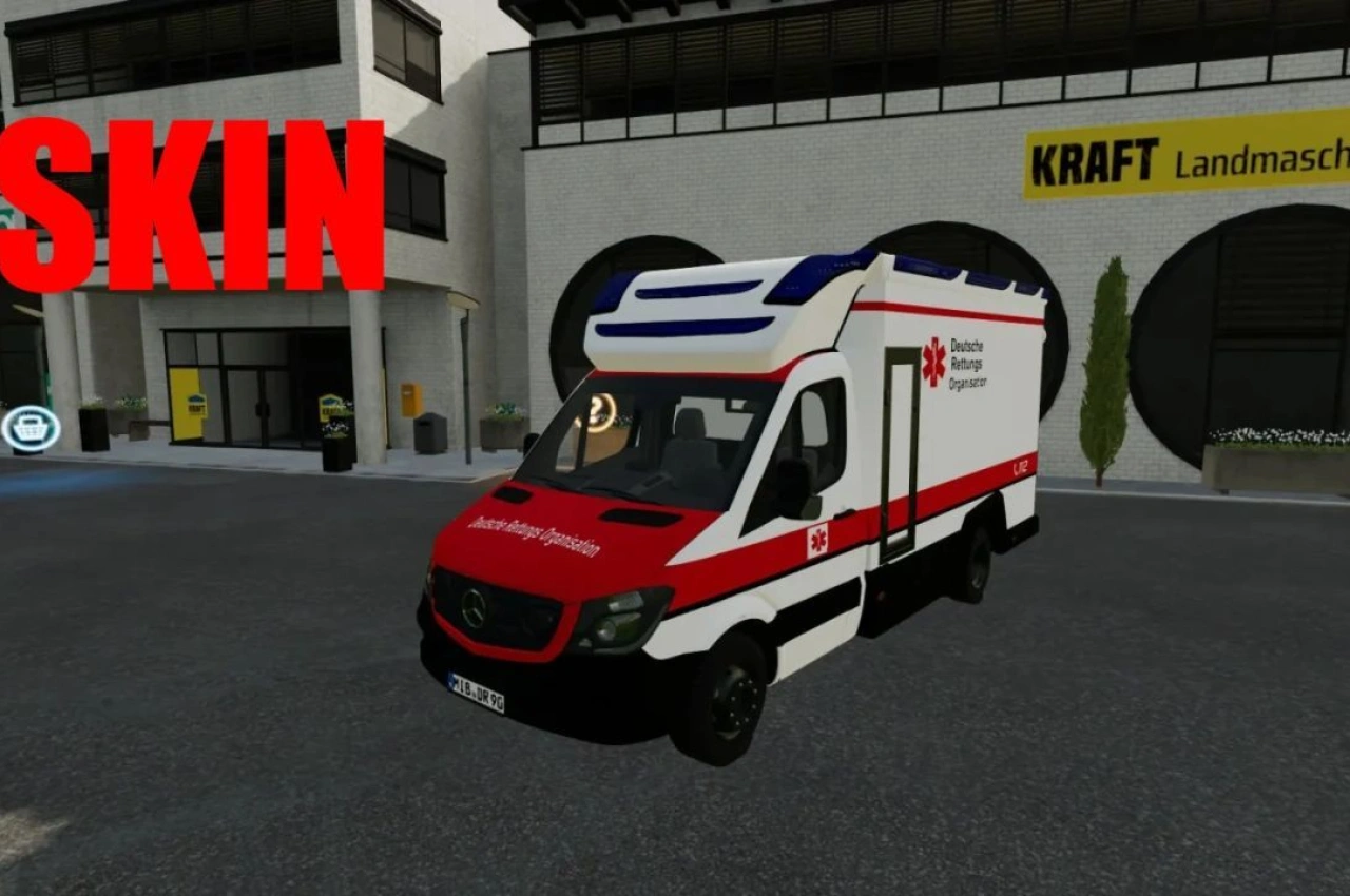 Автомобіль Mercedes W906 Tigis RTW для Farming Simulator 22