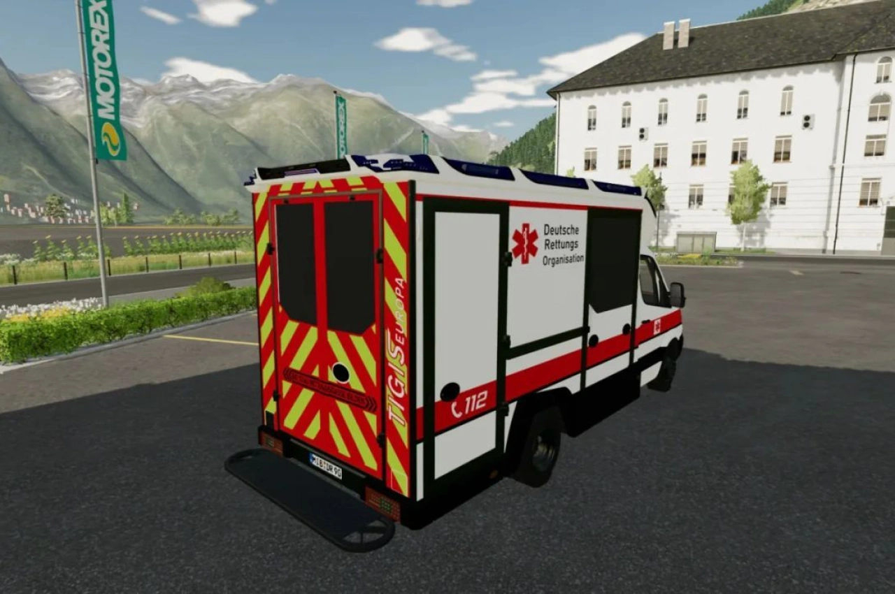 Автомобіль Mercedes W906 Tigis RTW для Farming Simulator 22