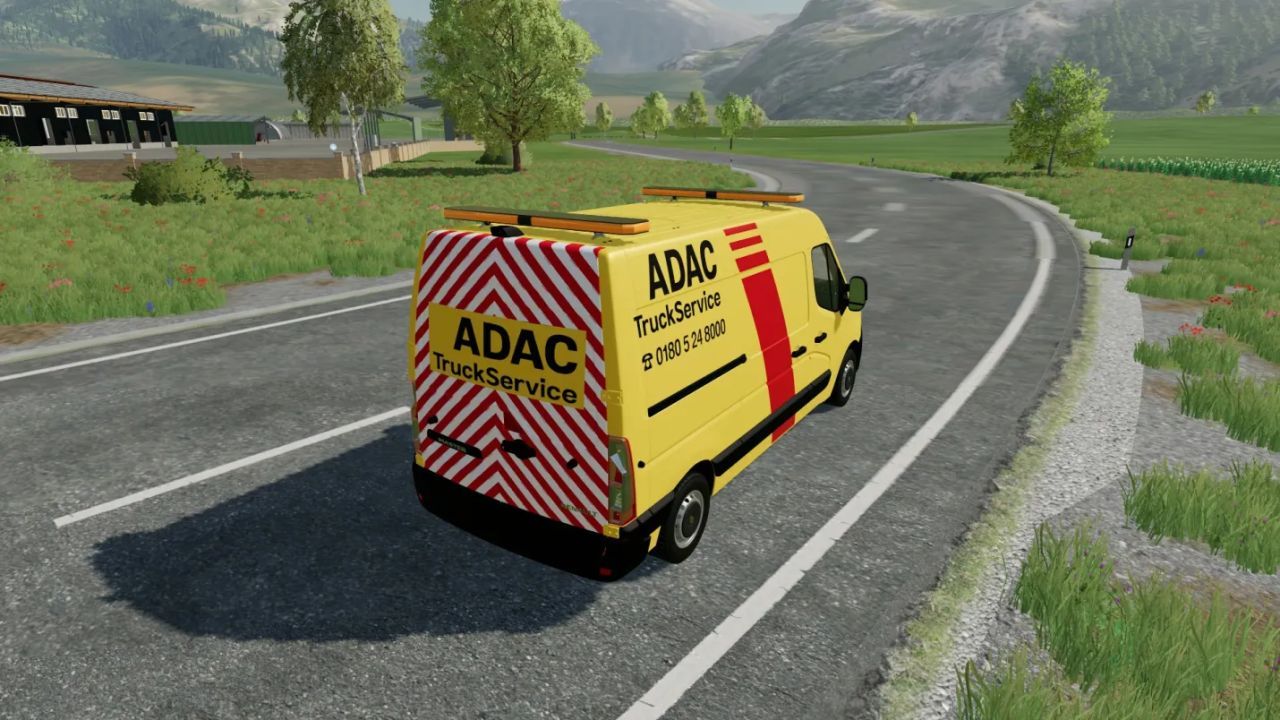 Skin Renault Sprinter as ADAC Truck Service for Farming Simulator 22