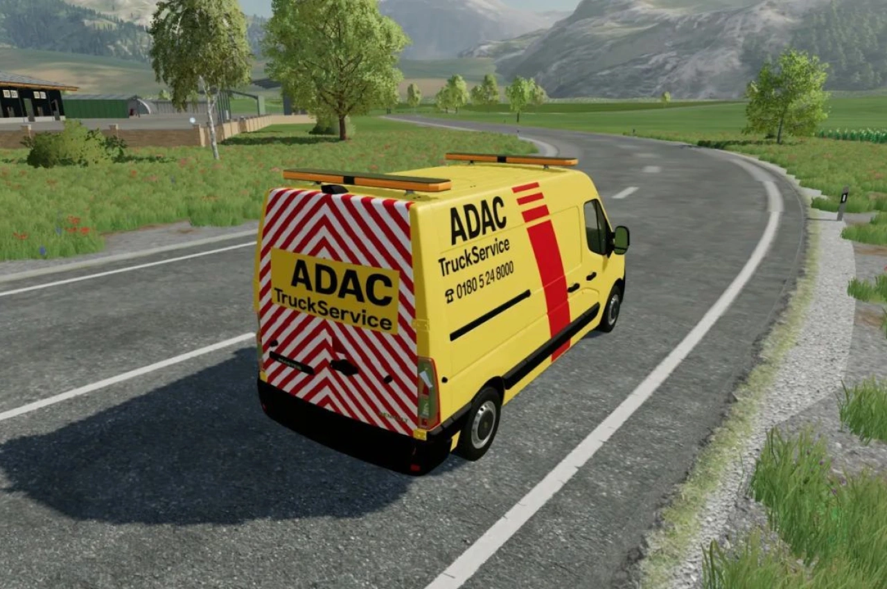 Скін Renault Sprinter як ADAC Truck Service для Farming Simulator 22