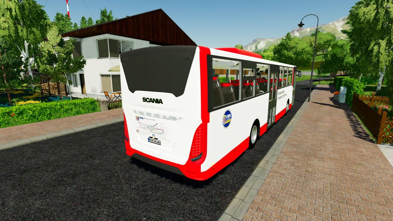 Автобус Scania Interlink LD 2015 для Farming Simulator 22
