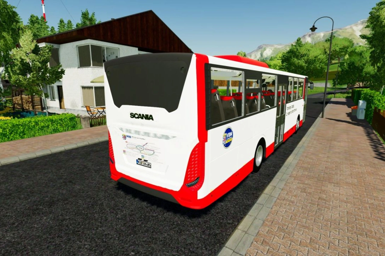 Автобус Scania Interlink LD 2015 для Farming Simulator 22