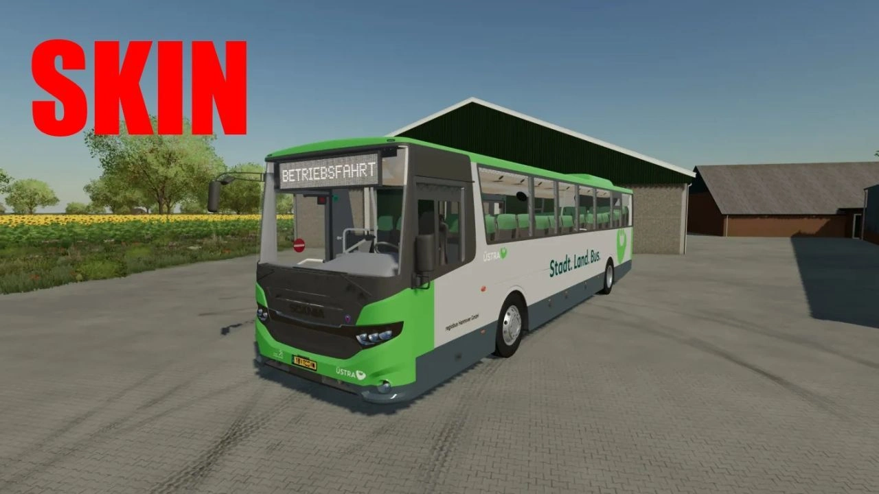 Скін Scania Interlink LT 2015 Üstra Hannover для Farming Simulator 22