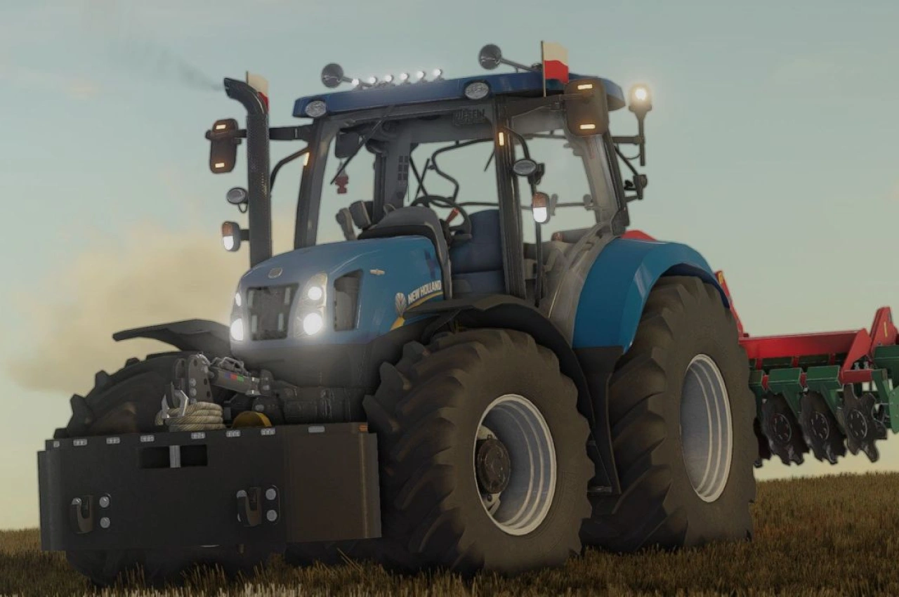 Трактор New Holland T6 2012 Edit для Farming Simulator 22