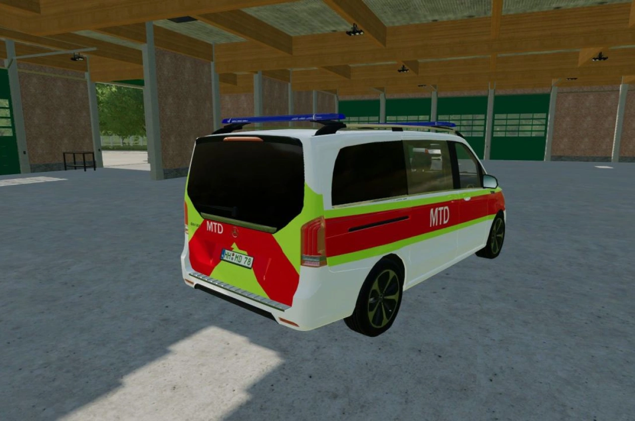 Пакет скінів MTD (Медичний транспорт) для Farming Simulator 22