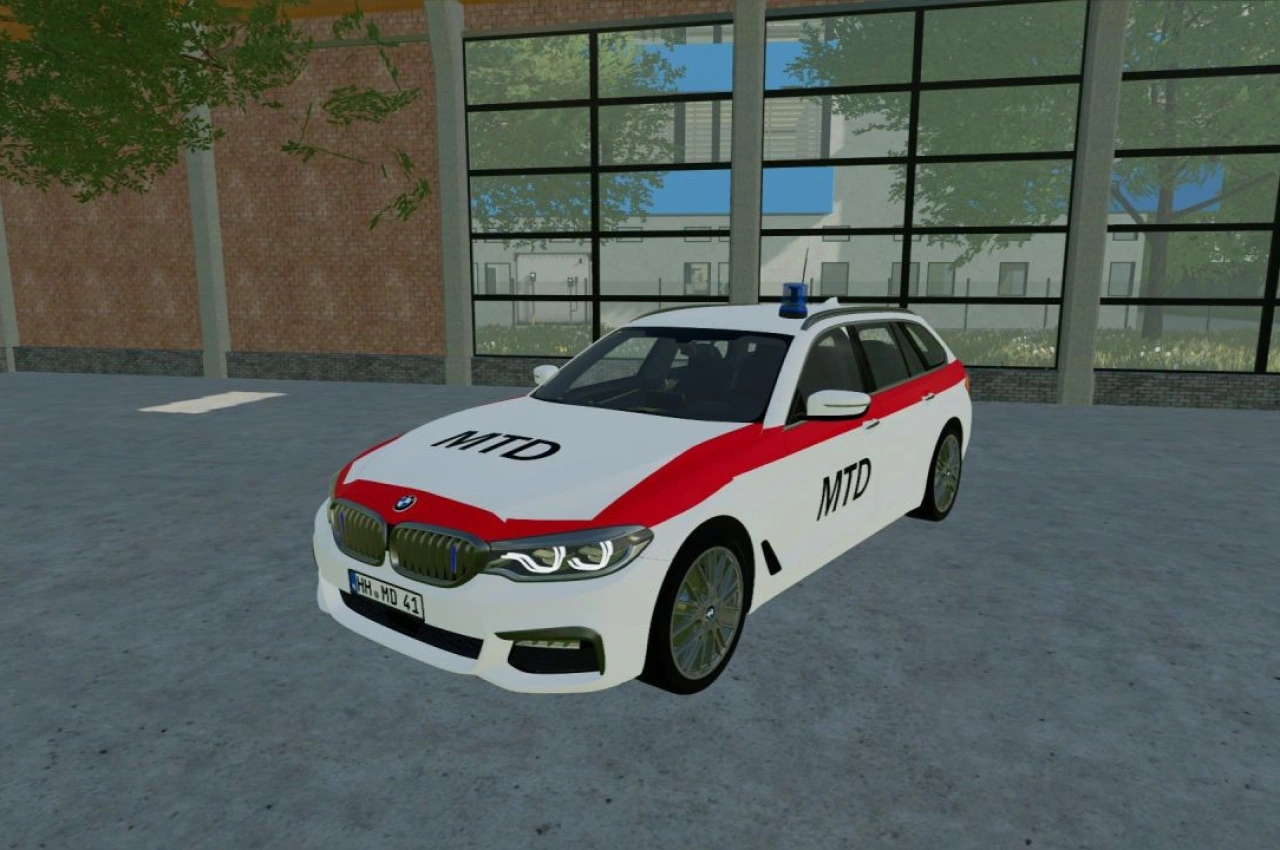 Пакет скінів MTD (Медичний транспорт) для Farming Simulator 22