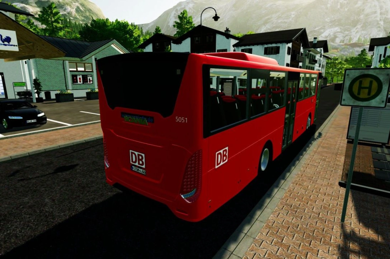 Скін автобуса Scania Interlink LD 2015 для Farming Simulator 22