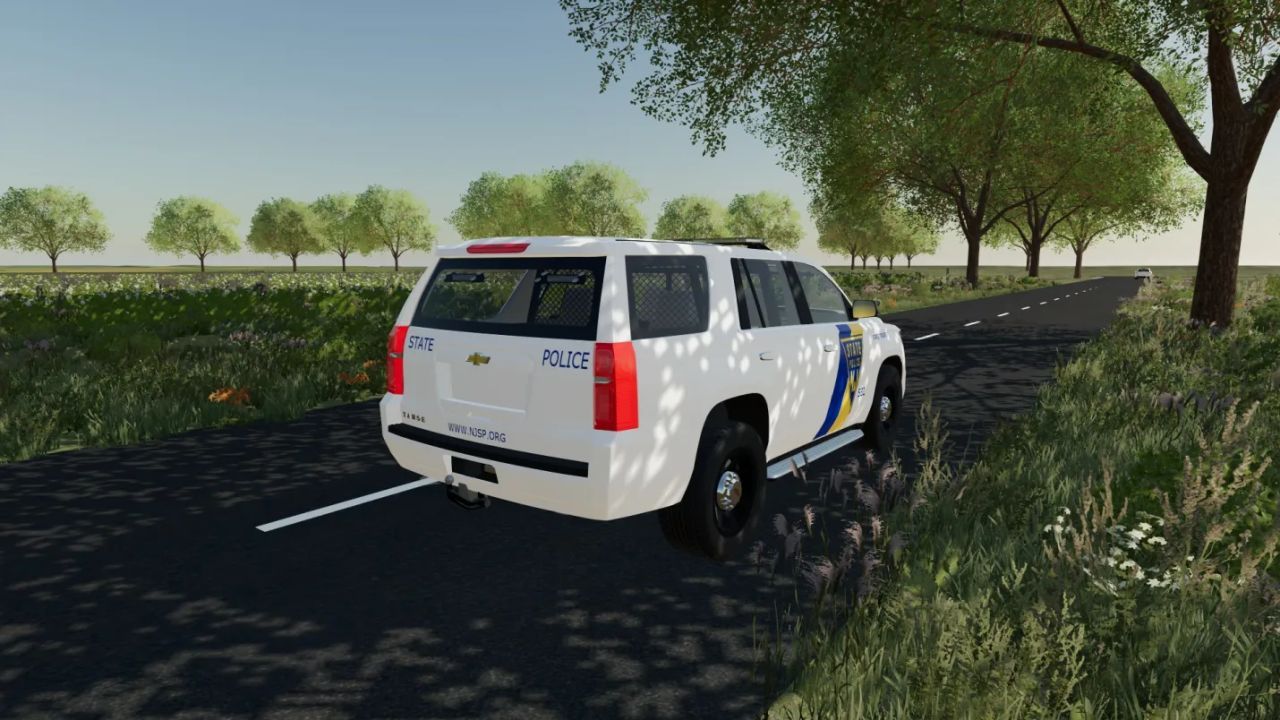 Skin Chevrolet Tahoe New Jersey State Trooper for Farming Simulator 22