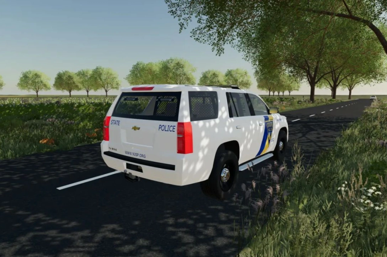 Скін Chevrolet Tahoe New Jersey State Trooper для Farming Simulator 22