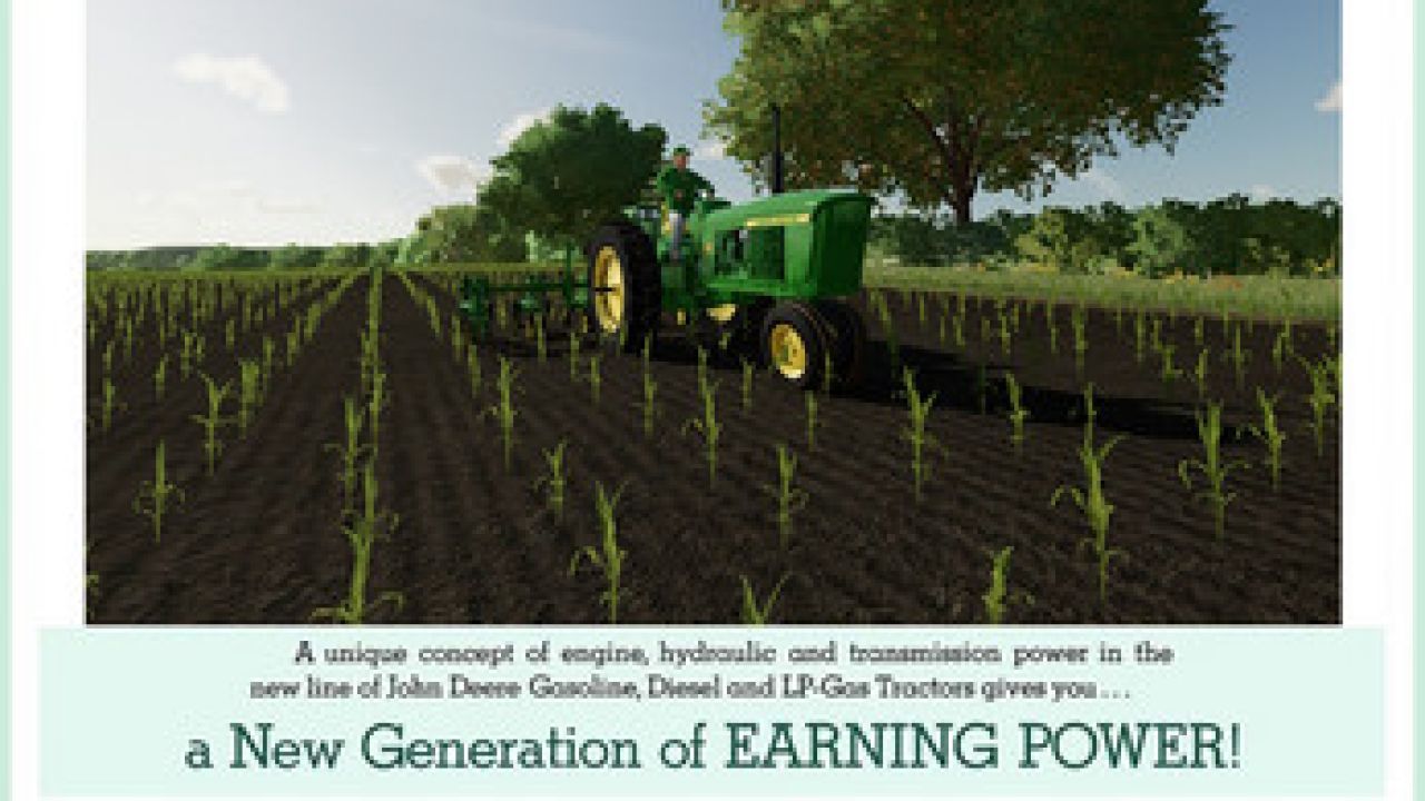 Трактор John Deere New Generation Row-Crops для Farming Simulator 22