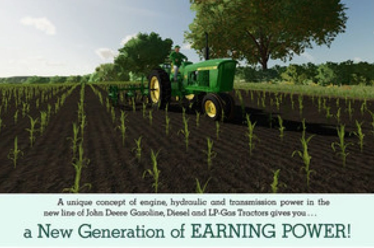 Трактор John Deere New Generation Row-Crops для Farming Simulator 22