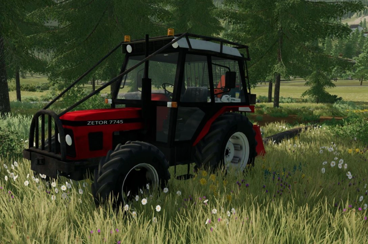 Трактор Zetor 7745 для Farming Simulator 22