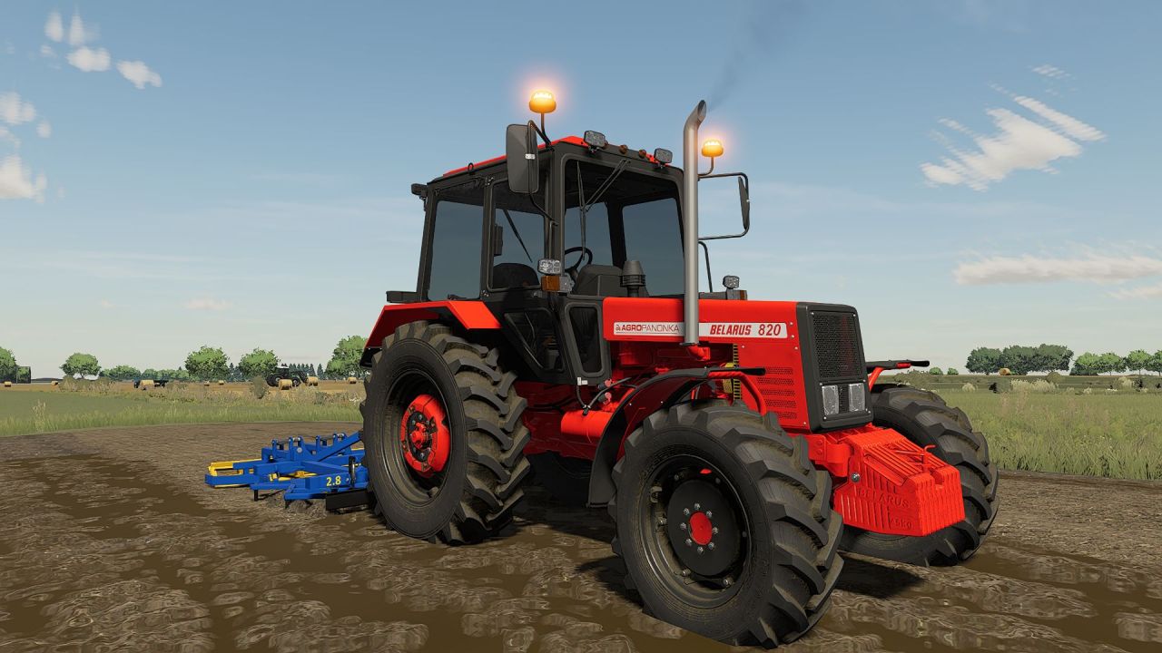 Traktor Belarus 820 (nowy czerwony) do Farming Simulator 22