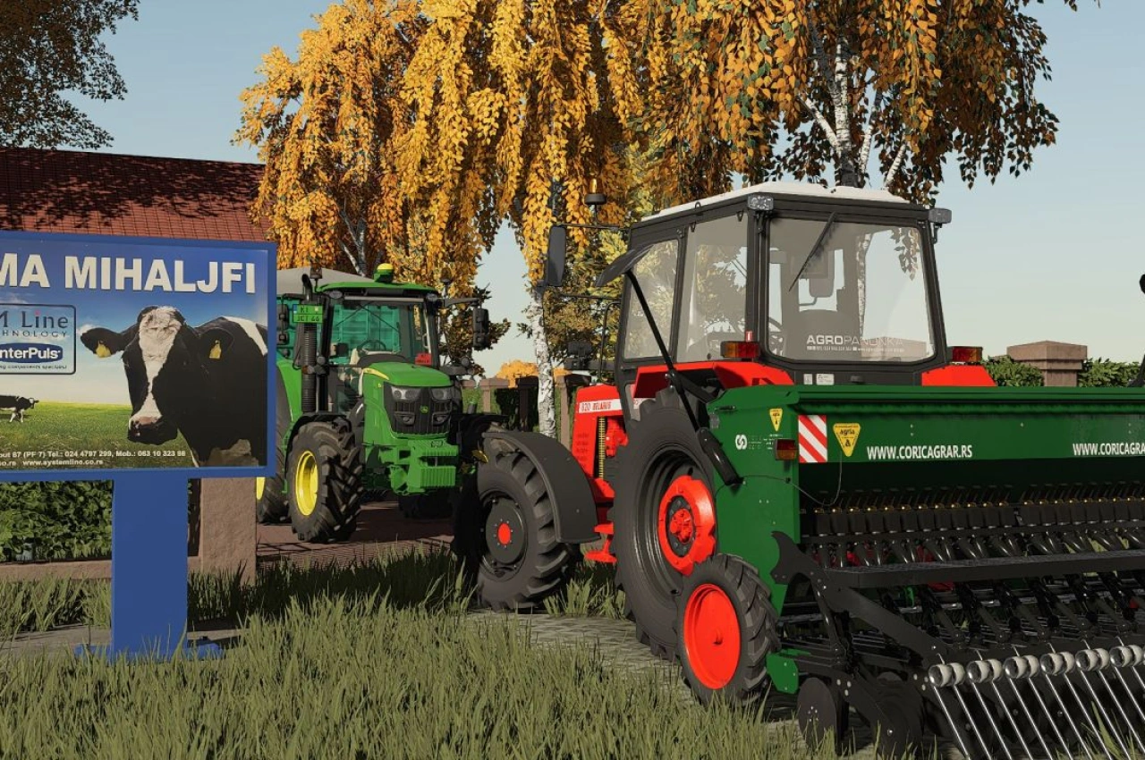 Трактор Belarus 820 (новий червоний) для Farming Simulator 22