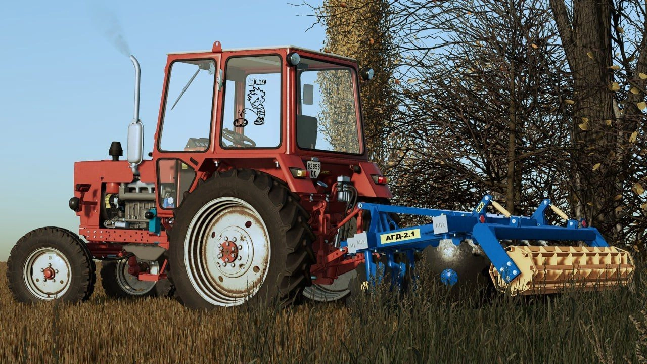 Дискова борона Agroremmash AGD-2.1 для Farming Simulator 22