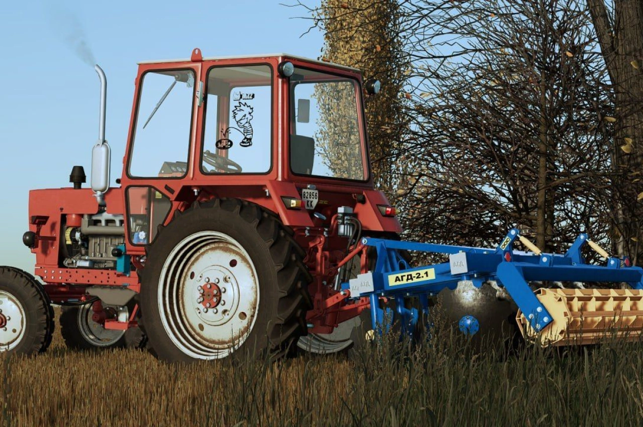 Дискова борона Agroremmash AGD-2.1 для Farming Simulator 22