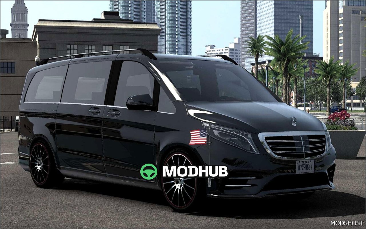 Samochód Mercedes Benz W447 V Class V4.8 do American Truck Simulator