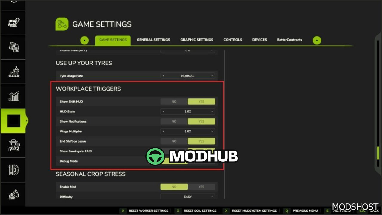Місця роботи для Farming Simulator 25