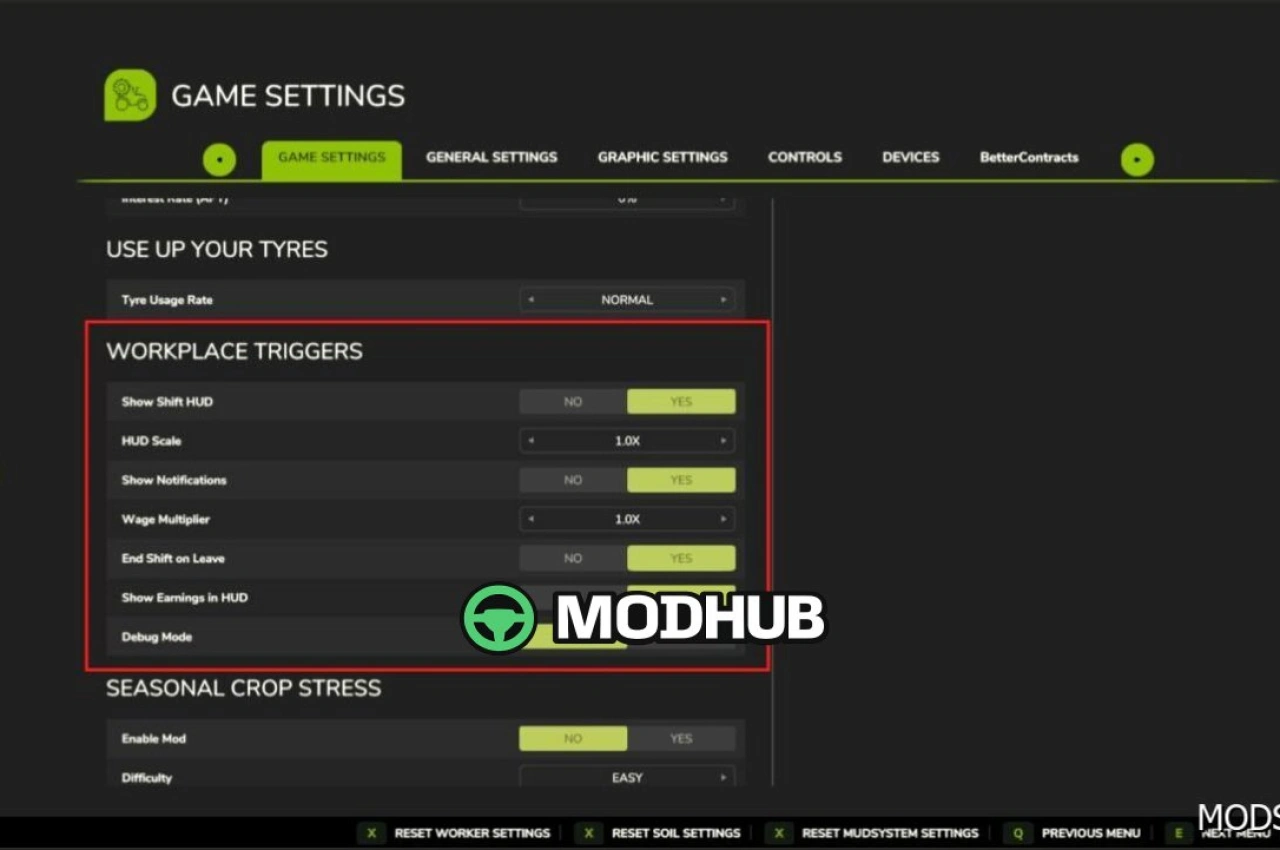 Місця роботи для Farming Simulator 25