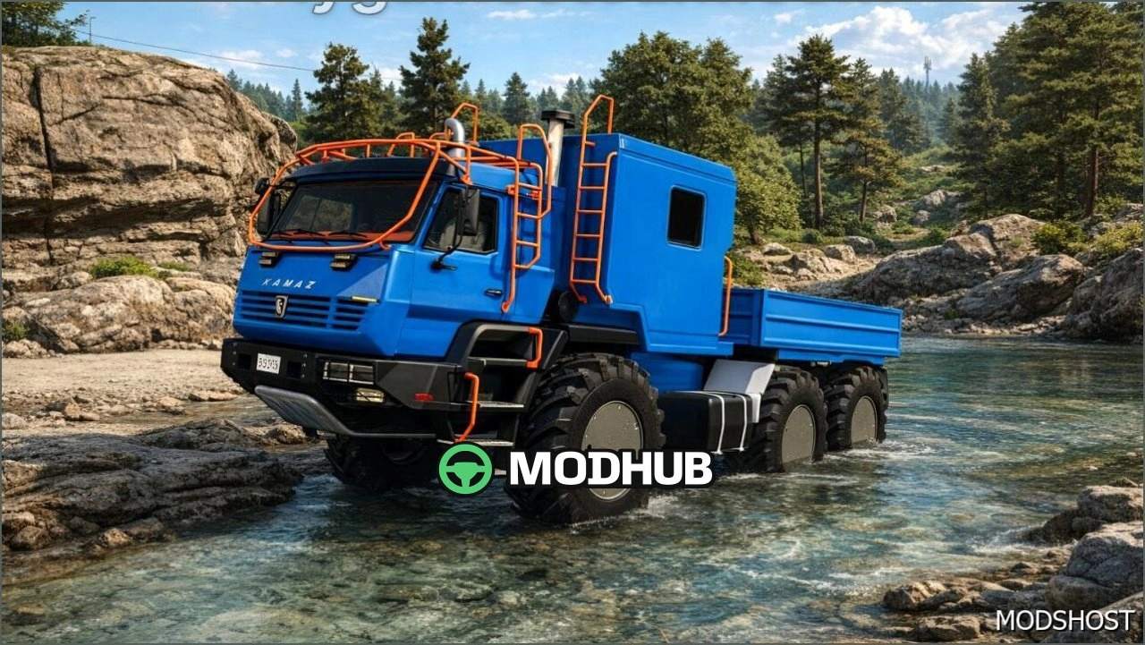 Вантажівка Kamaz Azov 6345 для Farming Simulator 25