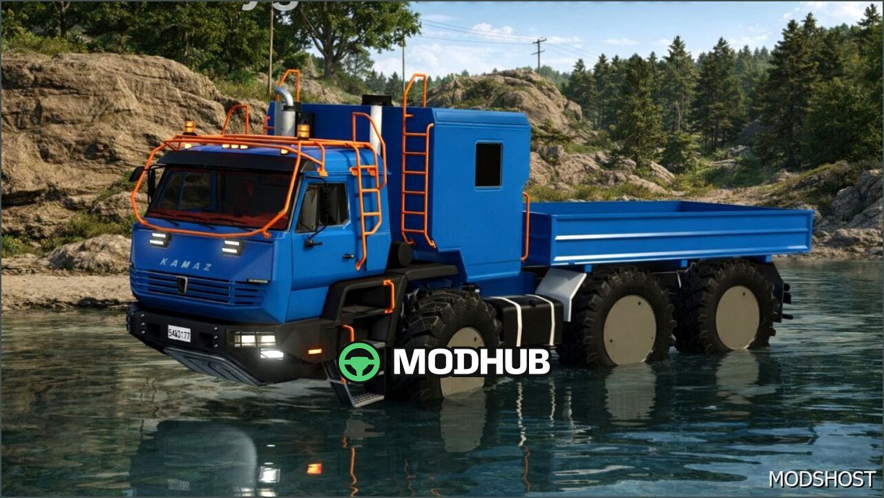 Вантажівка Kamaz Azov 6345 для Farming Simulator 25