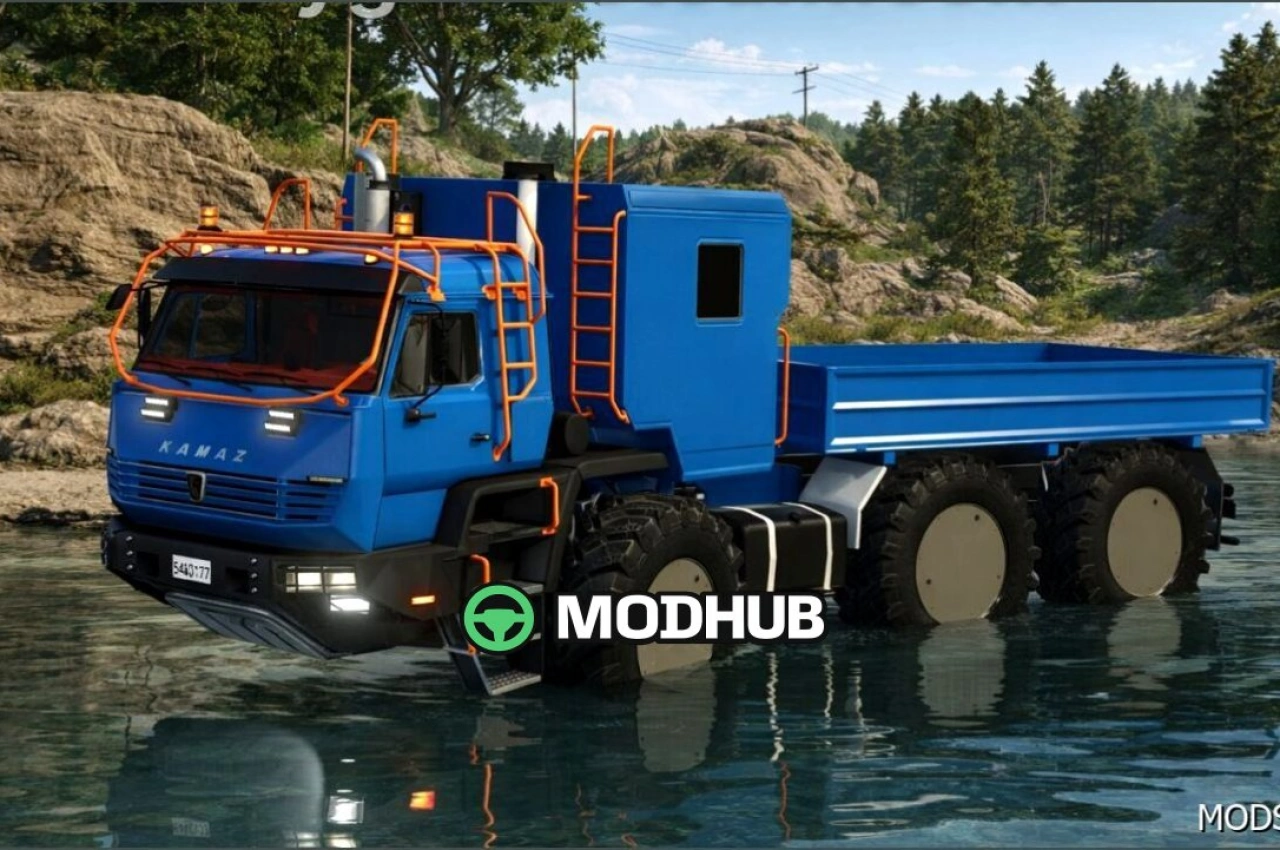 Вантажівка Kamaz Azov 6345 для Farming Simulator 25