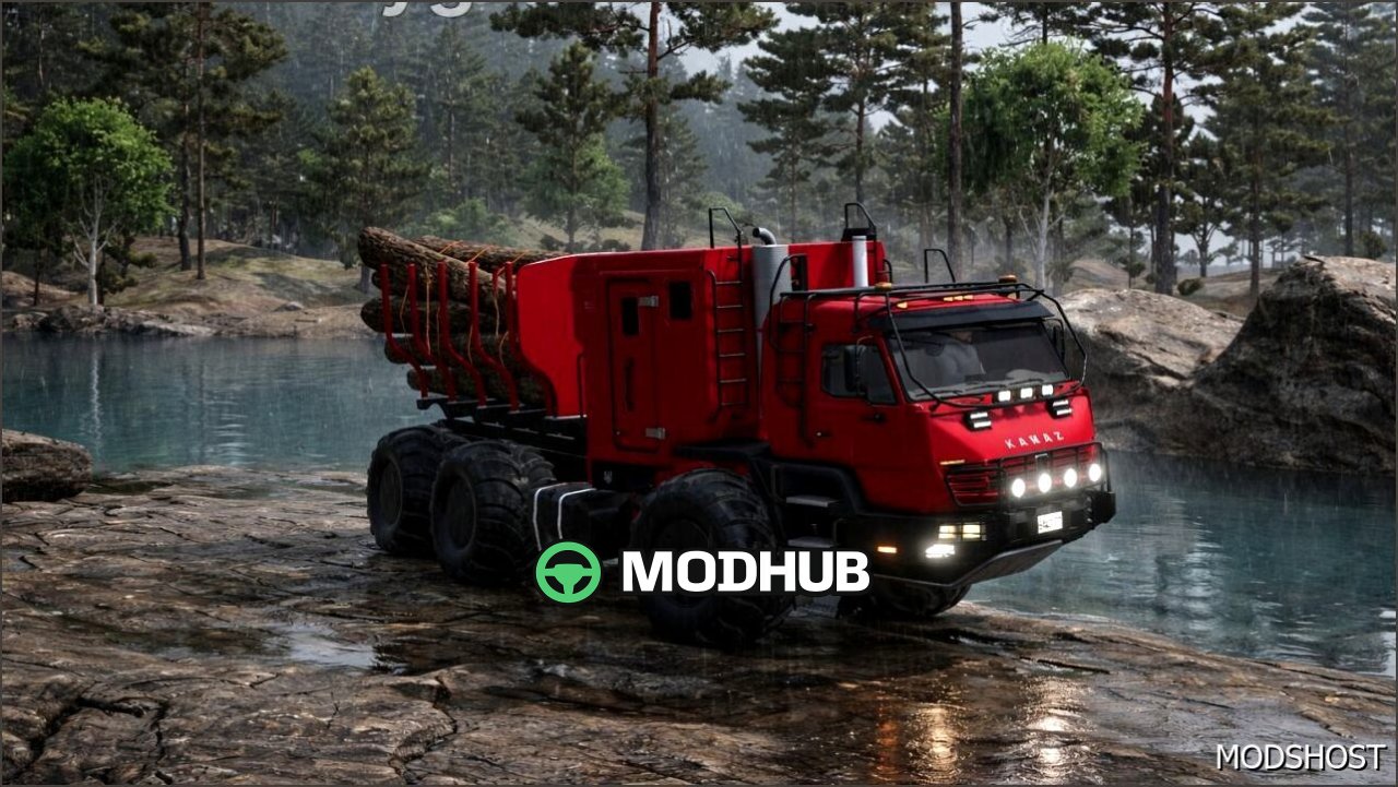 Вантажівка Kamaz Azov 6345 для Farming Simulator 25