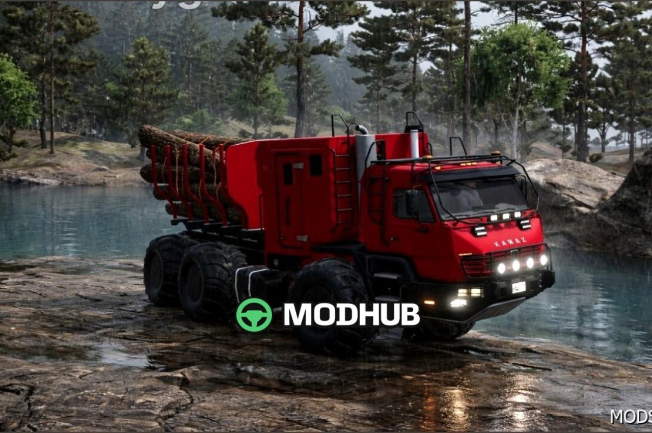 Вантажівка Kamaz Azov 6345 для Farming Simulator 25