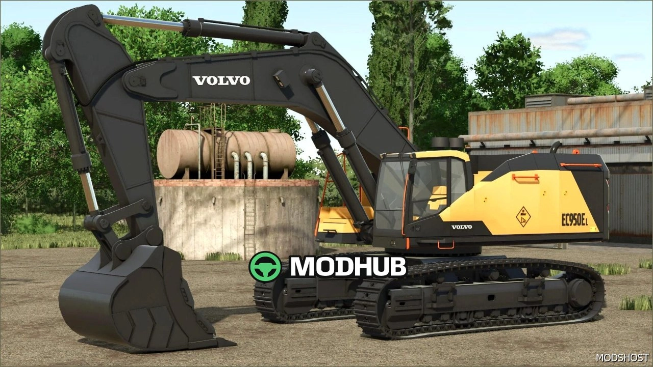 Екскаватор Volvo Ec950el для Farming Simulator 25