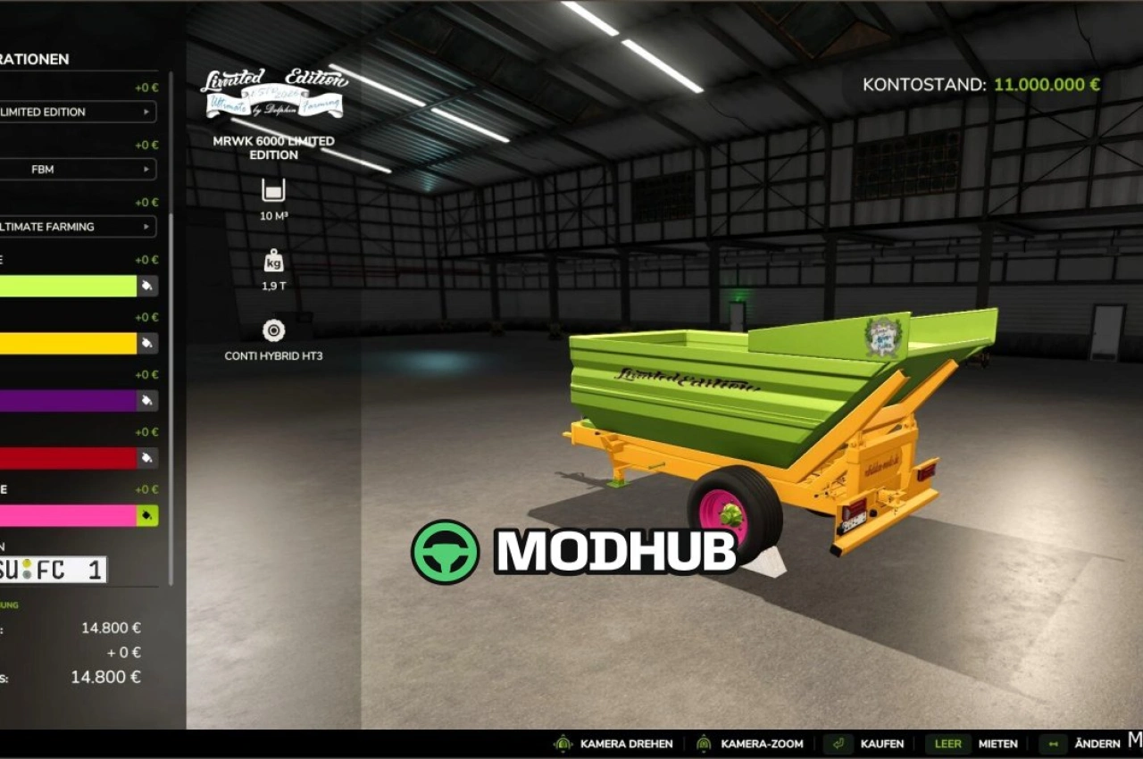 Причепи MRWK 6000 та LWS 12000 Limited Edition для Farming Simulator 25