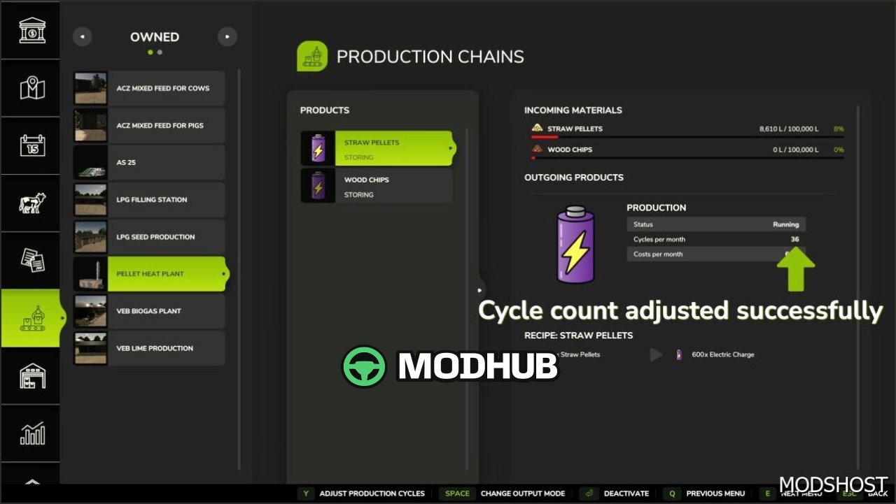 Adjust Production Points Mod for Farming Simulator 25