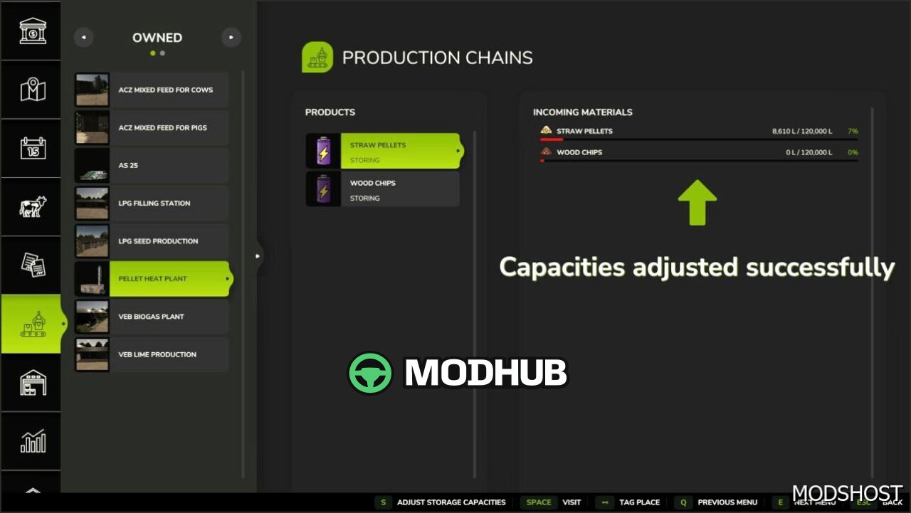 Adjust Production Points Mod for Farming Simulator 25