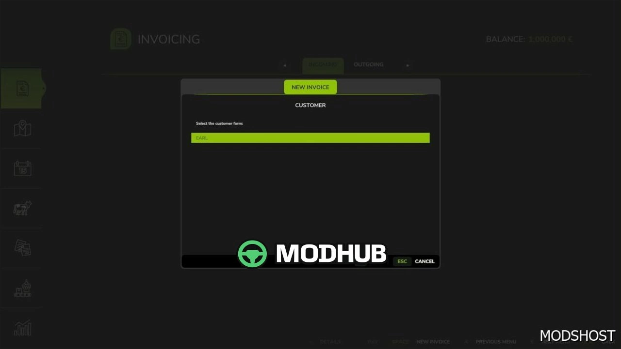 Мод Інвойси для Farming Simulator 25