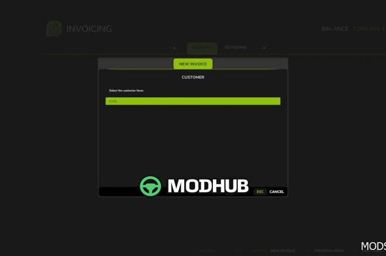 Мод Інвойси для Farming Simulator 25