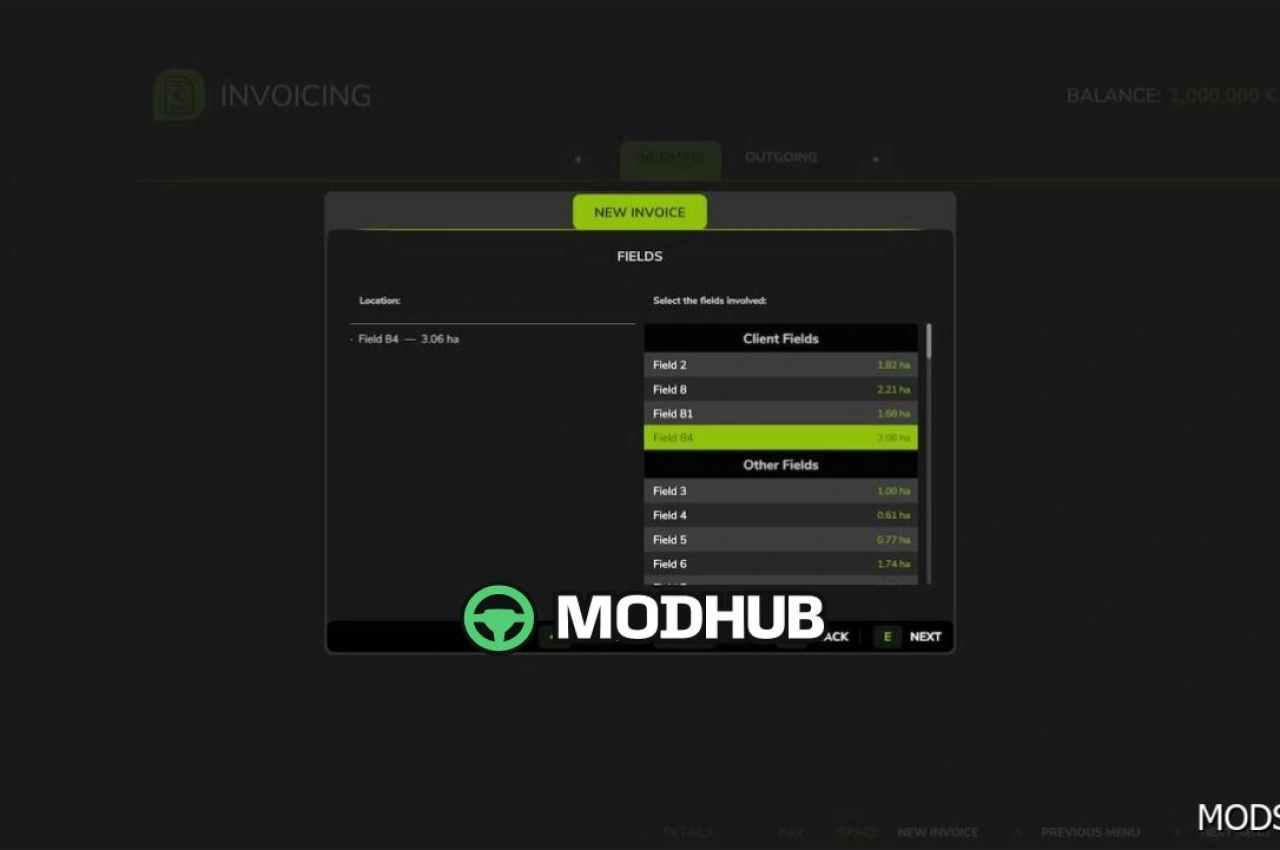 Мод Інвойси для Farming Simulator 25