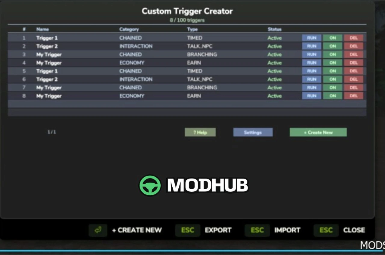 Інструмент створення тригерів для Farming Simulator 25
