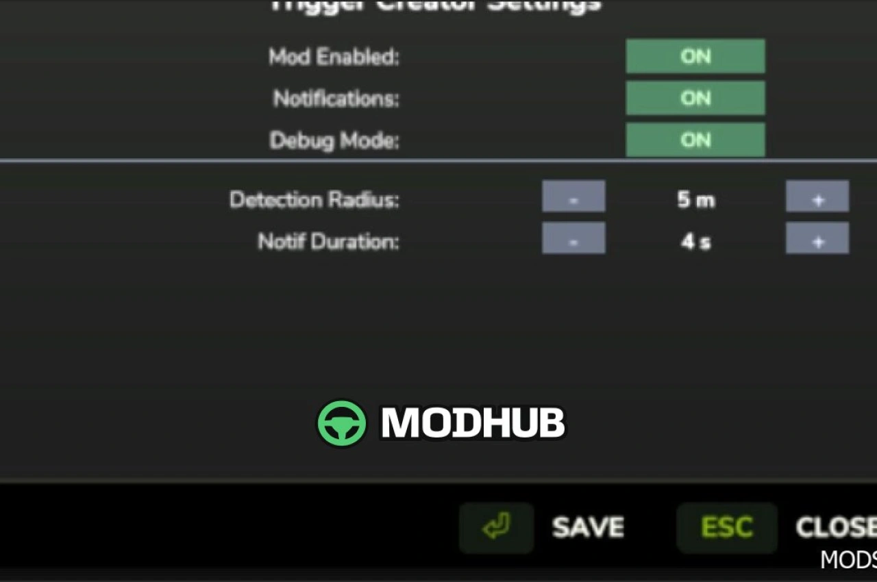 Інструмент створення тригерів для Farming Simulator 25