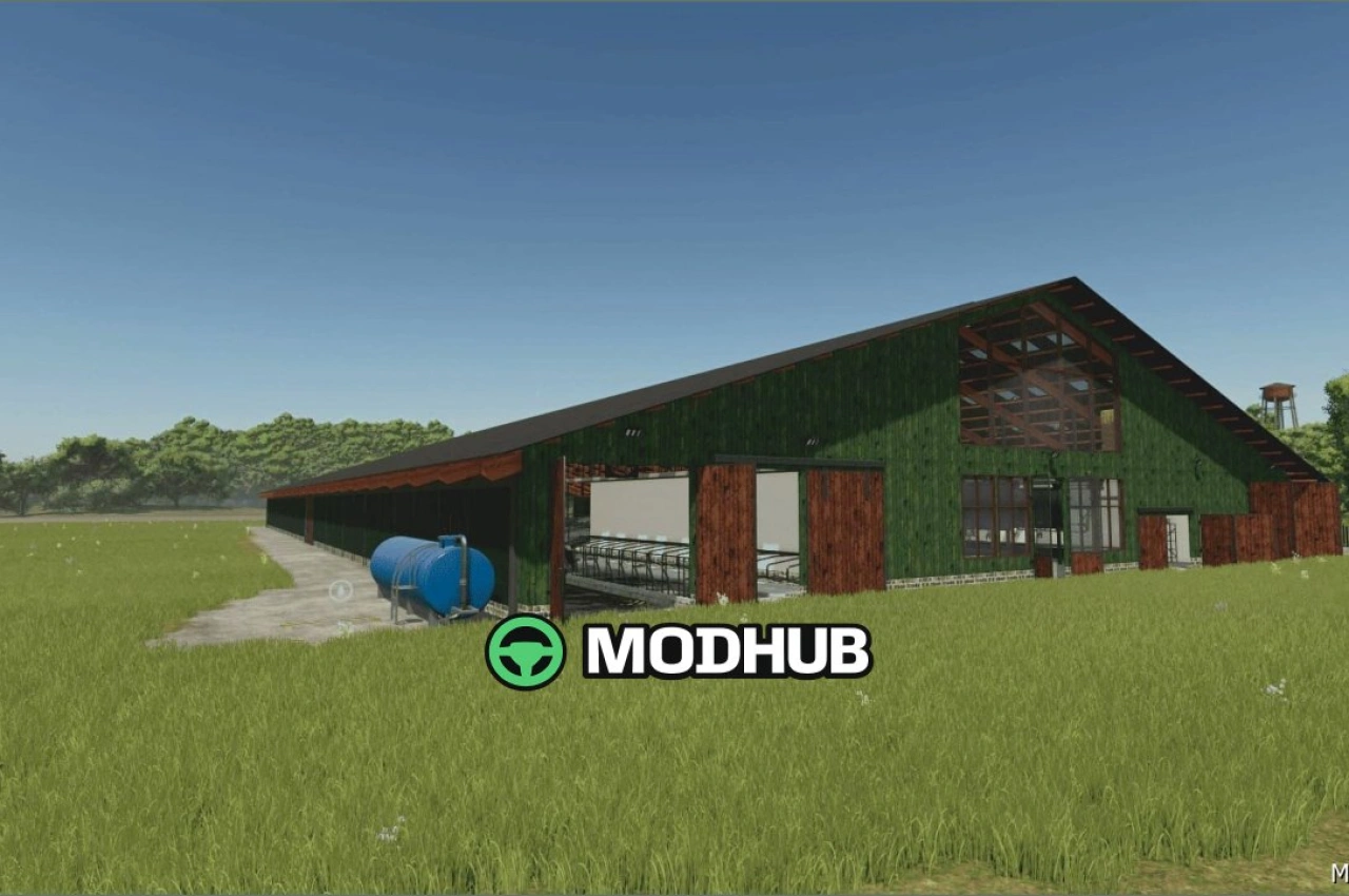 Сучасний корівник для Farming Simulator 25